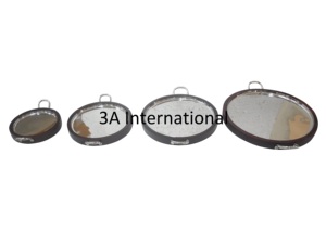 Ensemble de deux plateaux de service rectangulaires en métal, finition polie, design élégant pour usage résidentiel, plateau de service pour fruits, aliments et en-cas - Product Image 6