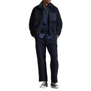 Premium Pile Fleece Hybrid <b>Jacket</b> <b>Men</b> Technical Sherpa OEM Custom Luxury Outdoor Streetwear Outerwear - Product Image 6