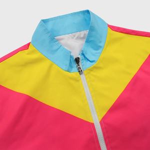 Color Blocked Track Suit Unisex Adult Full Zip <b>Jacket</b> With Pants Breathable Polyester Regular Fit All Seasons - Product Image 3
