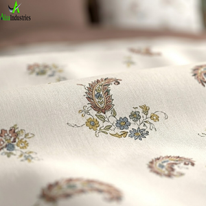 <b>Super</b> <b>King</b> Size 120x120* Pure Cotton Bedsheet Set Floral Paisley Printed Luxury Bedding with 2 <b>Pillow</b> Covers Breathable Quality - Product Image 3
