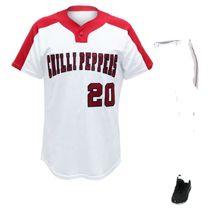 Uniforme de béisbol sublimado de alta calidad con número de logotipo del equipo y nombre hecho con poliéster transpirable de secado rápido - Product Image 4