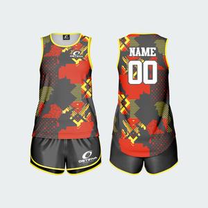 ชุดวอลเลย์บอลหญิงคุณภาพพรีเมียม ดีไซน์สวยหรู ปี 2026 สำหรับผู้ใหญ่ ผลิตจากวัสดุโพลีเอสเตอร์ ชุดกีฬาวอลเลย์บอล - Product Image 1