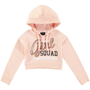 Wholesale Custom logo Female Pullover Fleece Long Sleeve StreetWear Crop Pullover Hoodie Women's Crop Top Hoodies - Product Image 1