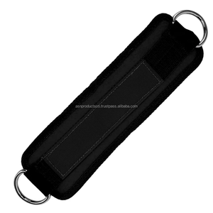 (Noir) Sangles de cheville Fitness pour machine à câble Double DRing réglable - Product Image 6