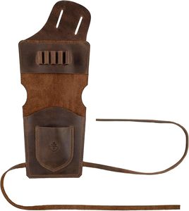 HUNTING Archery OEM Full Customized 100% Genuine Leather Back Arrow Quiver for <b>Shooting</b> and Competition - Product Image 1