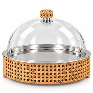 Plateau à chocolat en laiton antique gravé avec bouton en forme de croissant doré et dôme découpé gris ardoise pour événements – Tailles et couleurs personnalisées disponibles - Product Image 6