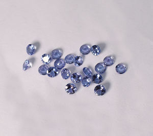 Tanzanita Natural de 4 mm, Corte Redondo, Gema Semipreciosa Suelta Calibrada para Joyería - Product Image 1