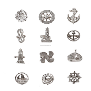 Vente en gros de rondelles de serviette papillon de luxe, métal massif, nouvelle finition argentée, vaisselle d'intérieur, décoration de table de fête en papier - Product Image 1