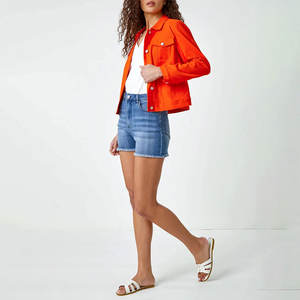 Dernier style de veste en jean pour femme, vente en gros de vestes en jean pour femme, vestes en jean pour femme les plus vendues - Product Image 3