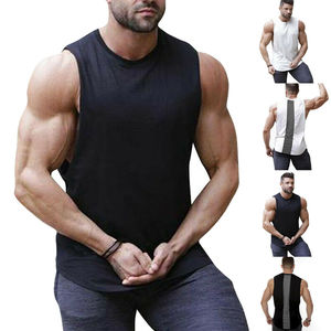 เสื้อกล้ามออกกำลังกายผู้ชาย ระบายอากาศได้ดี ผ้าถัก ปักลายสัตว์ ลำลอง สำหรับเพาะกาย ลายพราง ลายเรียบ - Product Image 2