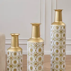 Vases décoratifs modernes en fer pour arrangements floraux, vente en gros, grande quantité, export Zahid. - Product Image 5