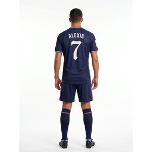 เสื้อแข่งขันแท้สำหรับผู้ชาย ผ้าโพลีเอสเตอร์ 100% เสื้อฟุตบอลพร้อมตาข่ายแบบพิเศษ รับผลิตตามแบบ OEM ชุดทีมแข่งขัน - Product Image 2