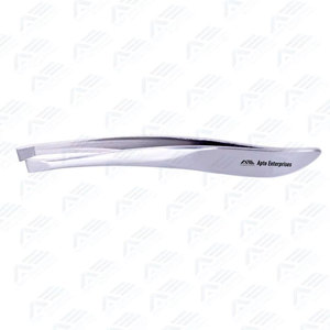 Comfortable Grip Precision Slanted Tip Eyebrow Tweezers for Easy Custom Stainless Steel Hair <b>Removal</b> Tweezers - Product Image 3