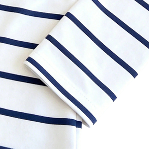 Camiseta informal de manga larga a rayas para mujer, camisa de uso diario suave y cómoda con cuello redondo, ropa de moda para primavera y otoño, elegante y sencilla - Product Image 5