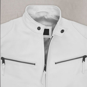 Chaqueta de Cuero Personalizable para Hombre, Chaqueta de Cuero de Color para Hombre, Chaqueta de Cuero de Diseño Nuevo y Moderno para Hombre - Product Image 3