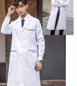 Batas de Laboratorio Personalizadas al por Mayor, Tejidas, 100% Algodón, Transpirables, para Médicos y Personal Hospitalario, Batas de Laboratorio Médicas OEM con Etiqueta Privada - Product Image 6