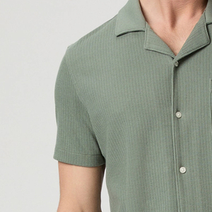 Button Closure For Comfort High Quality Cheap Rate Stylish & Full Sleeves With Everyday Men Denim T Shirt With Turn <b>Down</b> Collar - Product Image 3