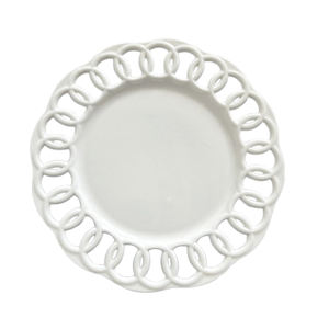 2024 nouveauté ensemble <span class=keywords><strong>de</strong></span> vaisselle en céramique blanche avec assiette <span class=keywords><strong>de</strong></span> chargeur <span class=keywords><strong>de</strong></span> conception creuse en dentelle pour la location d'événement <span class=keywords><strong>de</strong></span> location <span class=keywords><strong>de</strong></span> fête <span class=keywords><strong>de</strong></span> mariage élégante - Product Image 5