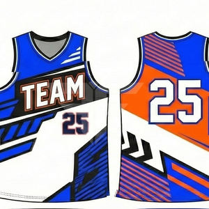 Kit de conception d'uniformes de basket-ball personnalisés, maillot de basket-ball en polyester à séchage rapide, respirant, maillot de basket-ball pour hommes - Product Image 2