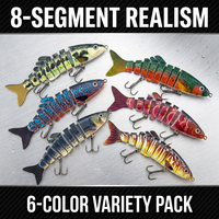 Vente en gros usine Leurre de pêche coulant artificiel rigide crankbait 12 cm 16 g 8 sections pour eau douce et eau de mer, accessoires de pêche