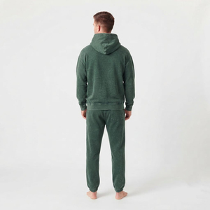 Conjunto de Sudadera con Capucha Oversize de Corte Relajado y Lavado Ácido para Hombre con Bolsillo Canguro y Hombros Caídos, y Pantalones de Chándal a Juego - Product Image 6