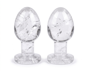 ไข่คริสตัลใสคุณภาพสูงสำหรับการบำบัดช่องคลอด ไข่โยนิสำหรับผู้หญิง ใช้สำหรับบริหารกล้ามเนื้ออุ้งเชิงกราน ทำจากอัญมณีธรรมชาติ ขายส่ง - Product Image 1