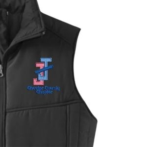 Gilet matelassé léger Jack and Jill Chester County Chapter, veste sans manches chaude, vêtement décontracté pour l'extérieur, personnalisable en gros - Product Image 4