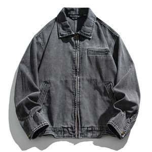 Veste de travail en toile d'hiver style streetwear, coupe-vent, col montant, manteau de sécurité industriel, logo personnalisé, production en gros, directement de l'usine - Product Image 4