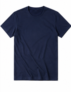T-shirt en tricot à col rond pour homme, décontracté, manches courtes, respirant, 100% coton, écologique, impression de logo personnalisée, nouveau design - Product Image 4