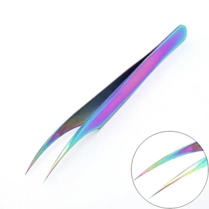 Pince à épiler pour extensions de cils en gros, marque privée, outils de maquillage, acier inoxydable, haute qualité - Product Image 4