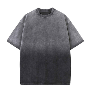 Camiseta de Algodón de Alta Calidad para Hombre, Estilo Urbano, Hombros Caídos, Personalizable con Logotipo, Tejido Grueso - Product Image 1