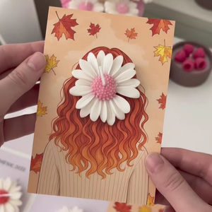 Vela Aromática de Cera de Soya con Aroma a Margarita, Hecha a Mano, Elegante, con Tarjeta Personalizada, Recuerdo para Fiestas, Precio al por Mayor - Product Image 1