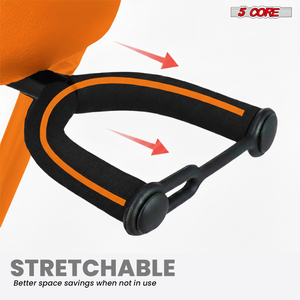 Taburete de Guitarra 5Core, Silla Acolchada de 3.15 Pulgadas con Respaldo, Asiento Musical Plegable, Reposapiés Integrado, Soporte para Guitarra, Marco de Metal, Vinilo Acolchado - Product Image 4