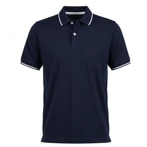 เสื้อโปโลผู้ชาย แขนสั้น ผ้าปิเก้ ระบายอากาศดี สไตล์ลำลองสำหรับธุรกิจและกอล์ฟ ปกคอปกตั้ง ติดกระดุม 3 เม็ด เหมาะสำหรับเล่นเทนนิส - Product Image 1