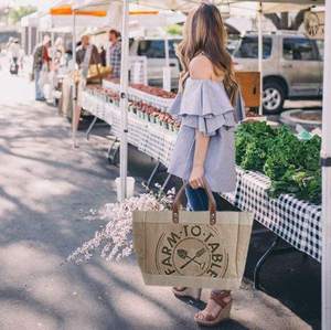 Sac fourre-tout en toile de jute de qualité supérieure avec coutures renforcées pour les courses et le commerce de détail - Product Image 5