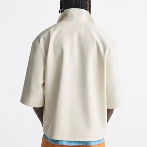 Chemise décontractée d'hiver pour hommes en gros OEM, boutons en cuir véritable de haute qualité, logo personnalisé, grande taille, coupe régulière, respirante - Product Image 3