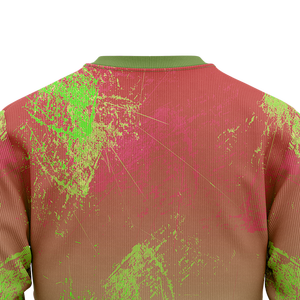 Sudadera de Cuello Redondo para Hombre, Color Verde Oliva con Detalles Rosados, Logotipo Personalizado, Diseño Gráfico de Béisbol, Manga Larga, para Entrenamiento en Equipo, Invierno - Product Image 5