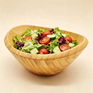 Bol en bois artisanal de qualité supérieure, respectueux de l'environnement, design minimaliste, bois non traité, pour servir les aliments, vaisselle de cuisine, vaisselle de table - Product Image 1