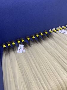 การต่อผมจํานวนมากคุณภาพสูงผมเวียดนามจมสองครั้ง 100 กรัมสีเข้ม 20 นิ้ว - Product Image 4