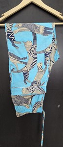 Pyjama d'été exquis pour femme, imprimé floral floqué, en coton écologique, coupe droite, pantalon plissé à taille élastique - Product Image 3