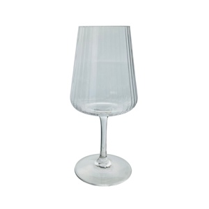 Verre à vin rouge incassable en plastique côtelé pour fêtes et restaurants - Product Image 2