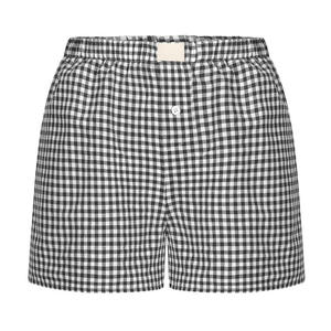 Shorts Casuales de Verano para Mujer, Cómodos, de Cintura Alta, Holgados, de Pierna Ancha, Retro, a Cuadros - Product Image 3