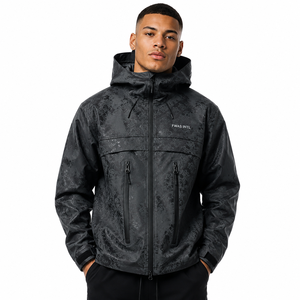 Chaqueta Impermeable Unisex de Alta Calidad, Chaqueta Cortavientos para Exteriores, con Capucha, Estilo Casual Holgado, Chaquetas Impermeables para Hombre - Product Image 4