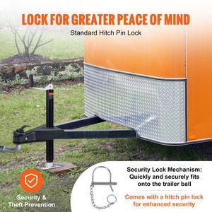 Gancio di traino a telaio ad A in acciaio resistente, capacità di traino 8000 libbre, compatibile con attacco a sfera da 2 pollici, per montaggio su attacco traino - Product Image 5