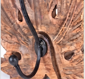 Premium Wooden Leaf Shape Wall <b>Hook</b> With Metal <b>Hooks</b> Handmade Rustic Design For Clothing Storage Stylish Home Decor - Product Image 2