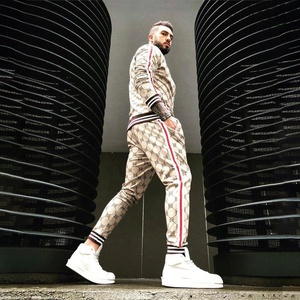 ชุดแทรคสูทแบบมีซิปด้านหน้าสำหรับผู้ชาย,ชุดสูทวอร์มแบบเต็มตัวพิมพ์ลายมีซิปด้านหน้าแบบซิงเกิ้ลสำหรับฤดูใบไม้ร่วง - Product Image 2