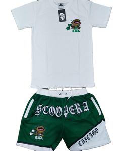 2022 conjunto de pantalones cortos deportivos para hombre con logotipo personalizado, chándal transpirable bordado con estilo para el verano - Product Image 1