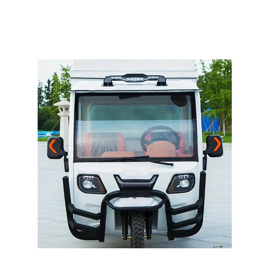 Semi-closed hauling semi-top load Electric motorcycle cargo three-wheeled car electric tricycle