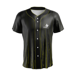 Camiseta de Béisbol Sublimada Personalizada de Manga Corta, Absorbente de Humedad, Unisex, para Adultos, Ropa de Equipo, Diseño de Logotipo Frontal Personalizado - Product Image 2