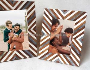 กรอบรูปฝังกระดูกแบบดั้งเดิม |   กรอบรูปงานฝีมืออินเดีย - Product Image 5